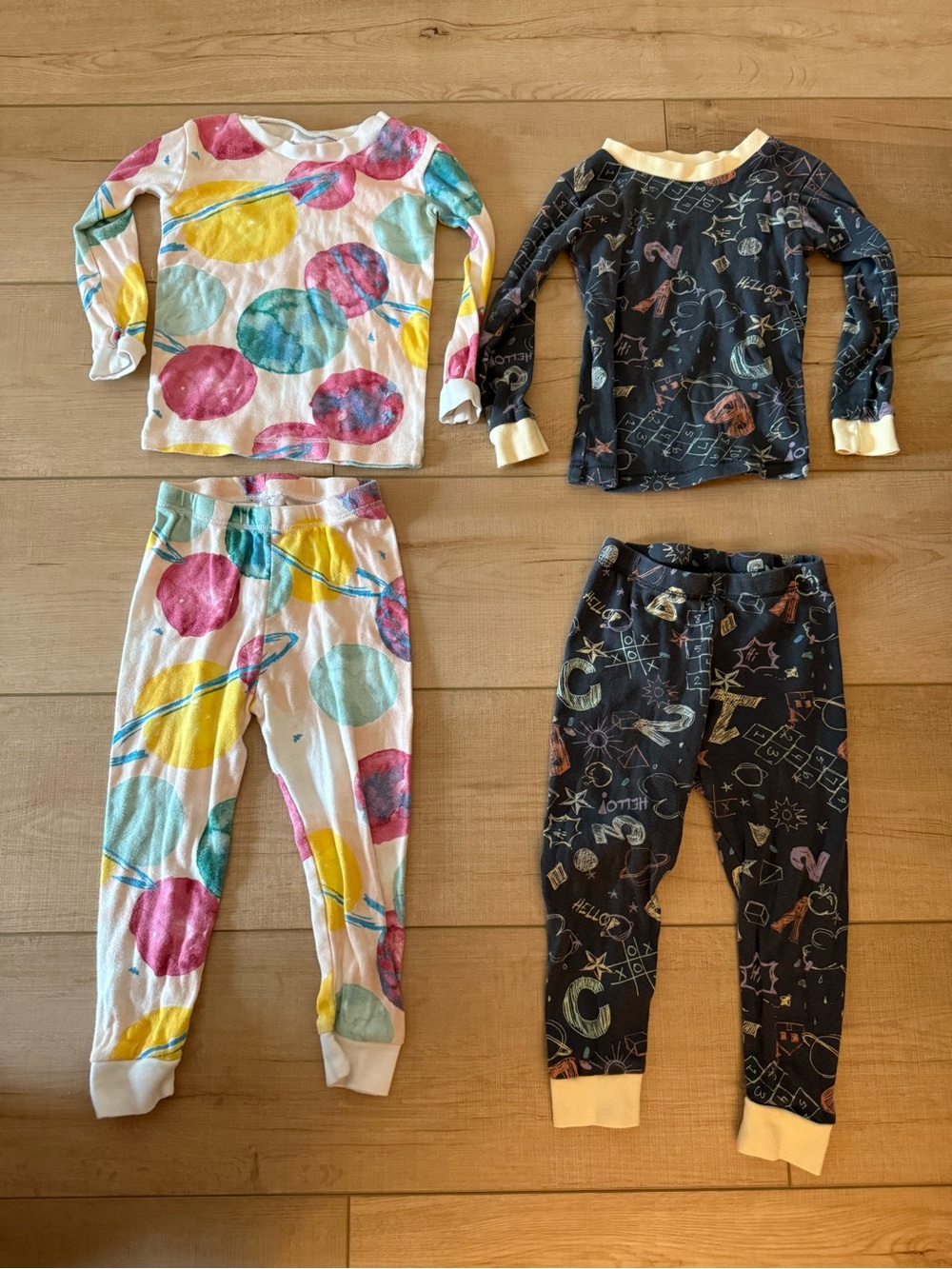 Burts Bees BabyToddlerGirls Boys Organic Cotton Long Sleeved Pants Pajama Set 2T